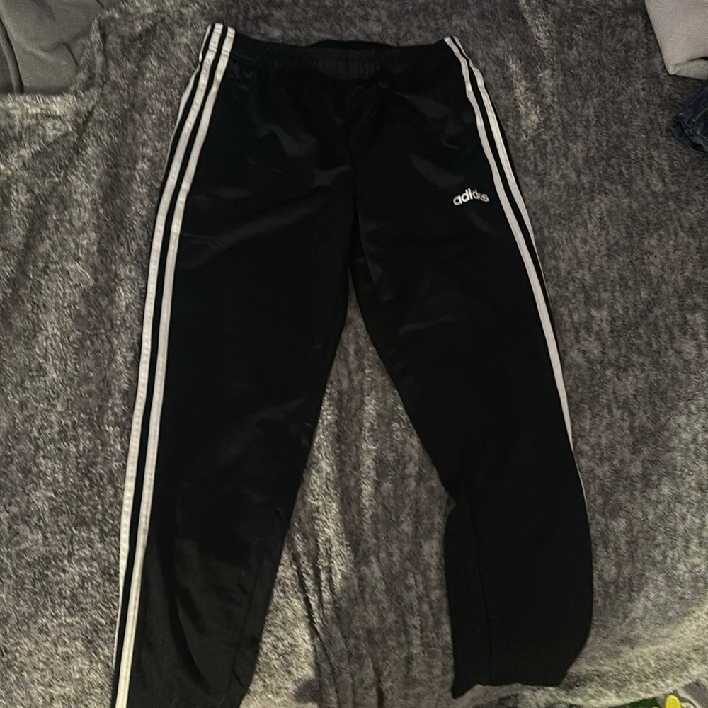 Black Adidas black athletic pants, size medium.
